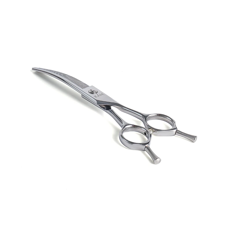 KAM 7 inç 25 Derece Klasik Kavisli Thinner Pet Kuaför Makası