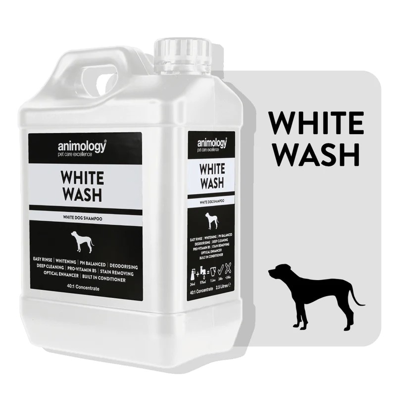 Animology White Wash Beyaz Tüylü Köpeklere Özel 40:1 Konsantre Köpek Şampuanı 2.5 Lt