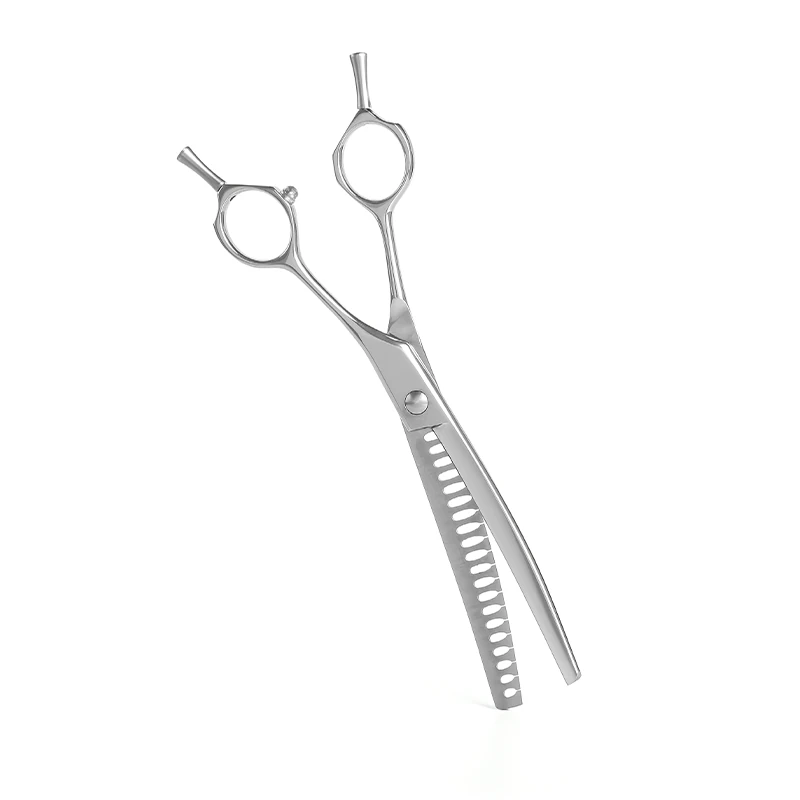 KAM 7 inç 25 Derece Klasik Kavisli Chunker Pet Kuaför Makası