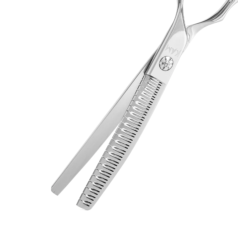 KAM 7 inç 25 Derece Kavisli İz Silici Pet Kuaför Makası