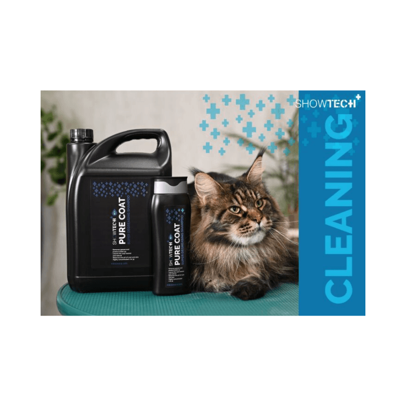 Show Tech+ Pure Coat Süper Yağ Giderici 35:1 Konsantre Kedi Köpek Şampuanı 100 ml