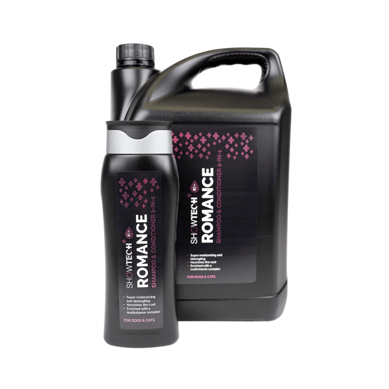 Show Tech+ Romance 2 si 1 Arada 20:1 Konsantre Kedi Köpek Şampuan ve Tüy Kremi 300 mL