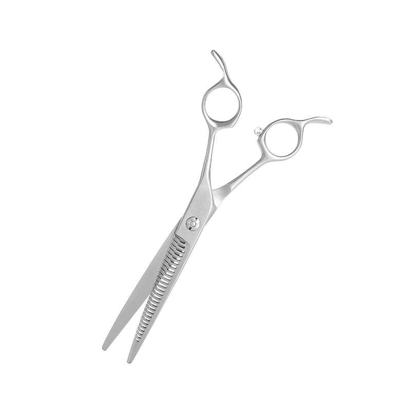 KAM 7 inç 25 Derece Kavisli İnce Chunker Pet Kuaför Makası