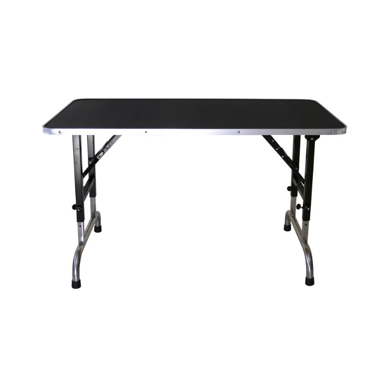 Evolutech Katlanabilir Siyah Yükseklik Ayarlı Pet Kuaför Masası (120 cm x 60 cm)