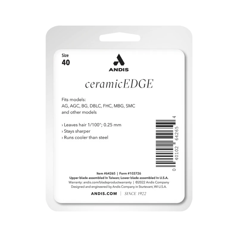 Andis Ceramic Edge 40 Numara Tıraş Bıçağı (0,25 mm)