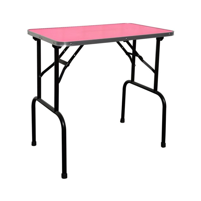 Evolutech Katlanabilir Pembe Taşınabilir Pet Kuaför Masası (76 cm x 46 cm)