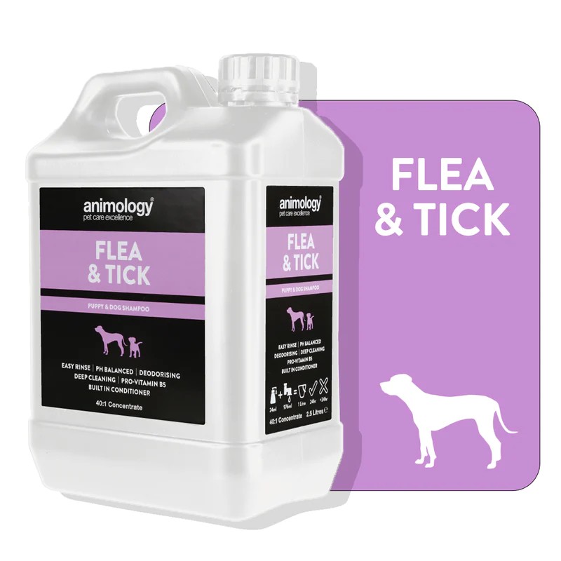 Animology Flea Tick Kene ve Pire Önleyici 40:1 Konsantre Kedi Köpek Şampuanı 2.5 Lt