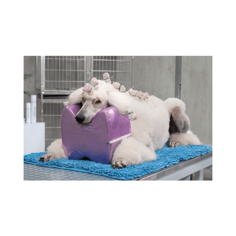Show Tech Top Knot Gösterişli Mor Poodle İçin Köpek Tıraş Yastığı Small