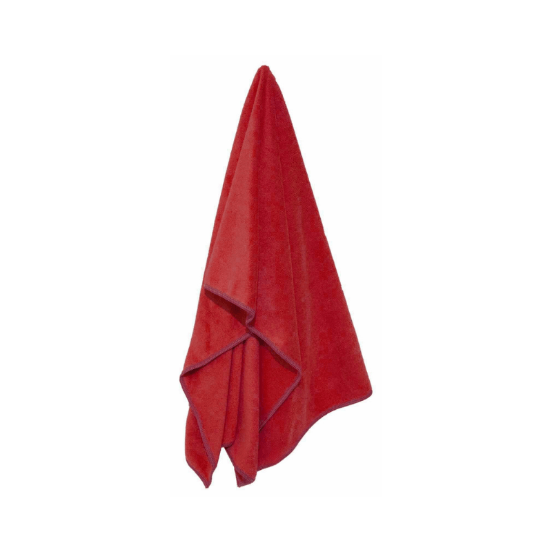 Mikrofiber Kedi/Köpek Kurulama Havlusu (80 cm x 120 cm) Kırmızı