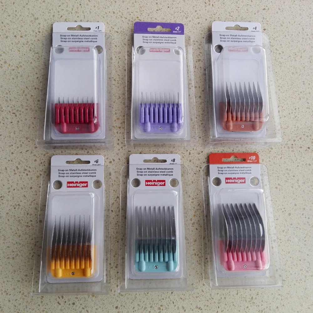 Heiniger Paslanmaz Çelik Makine Tarağı 6'lı Set