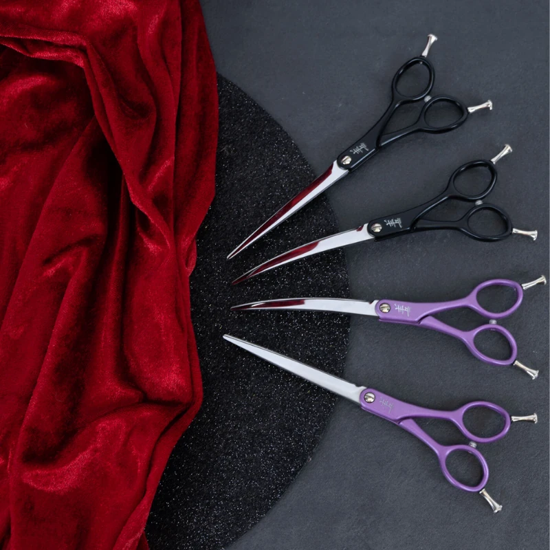 Yento Sparkle Series 6,5 inç Düz Pet Kuaför Makası (Pembe)