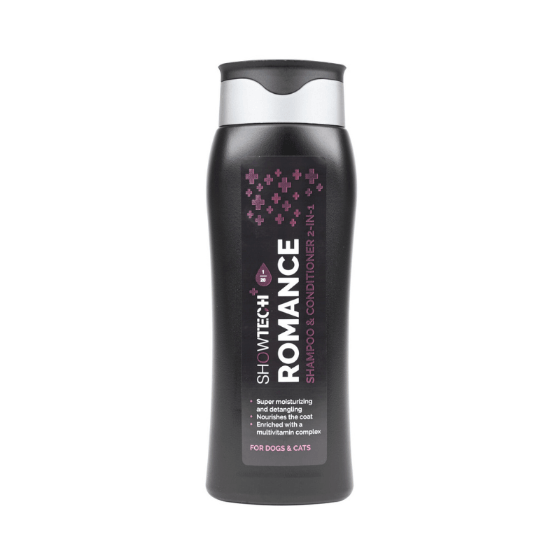 Show Tech+ Romance 2 si 1 Arada 20:1 Konsantre Kedi Köpek Şampuan ve Tüy Kremi 300 mL