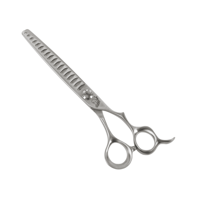Yento Tanto Series 7 inç Düz Chunker Pet Kuaför Makası (18 Diş)