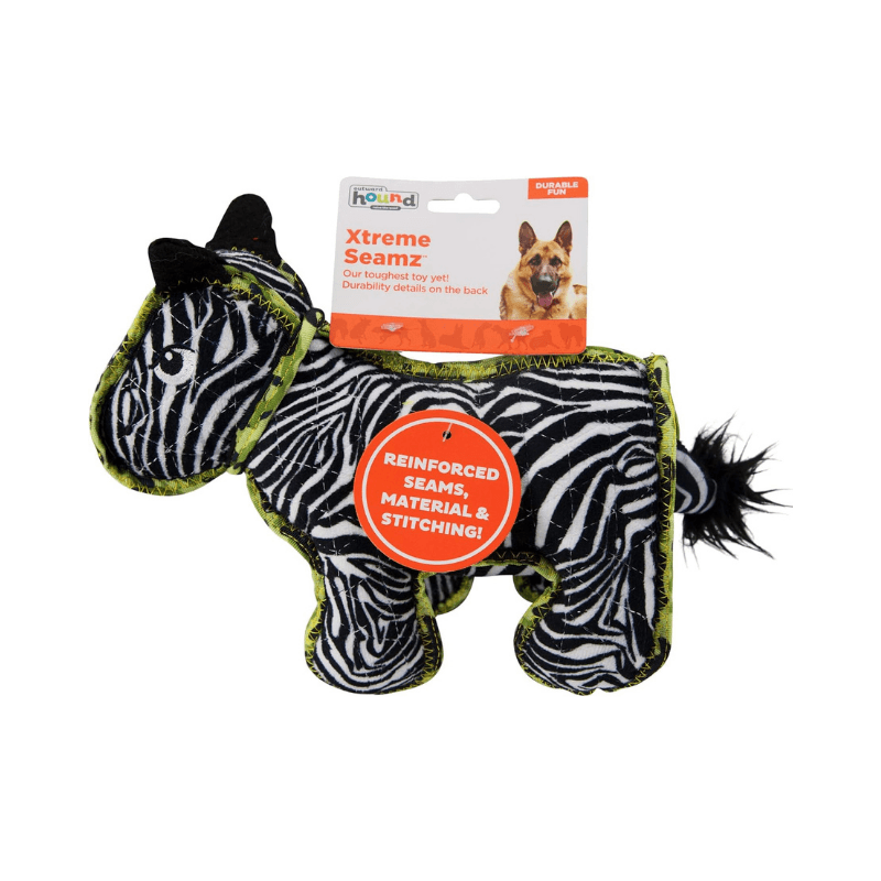 Outward Hound Zebra - Orta Boy Xtreme Seamz Peluş Köpek Oyuncağı