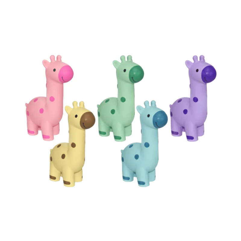 Happy Pet Giraffe Latex Renkli Köpek Çiğneme Oyuncağı