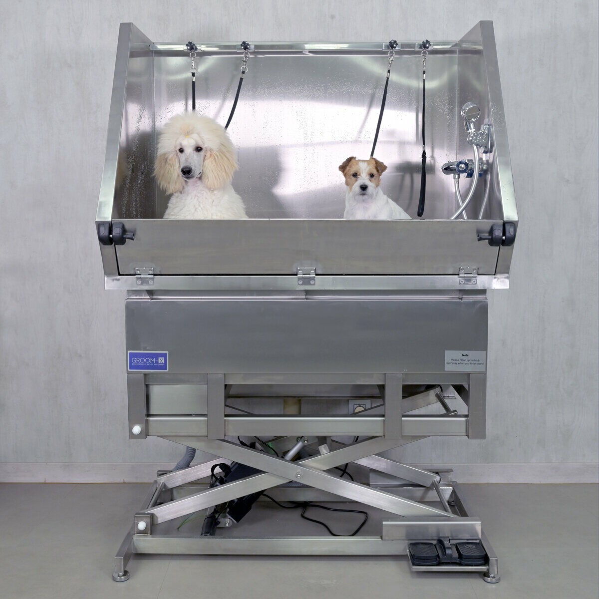 Groom-X Professional Deluxe Köpek Yıkama Ünitesi (Küvet + Pompa Seti)