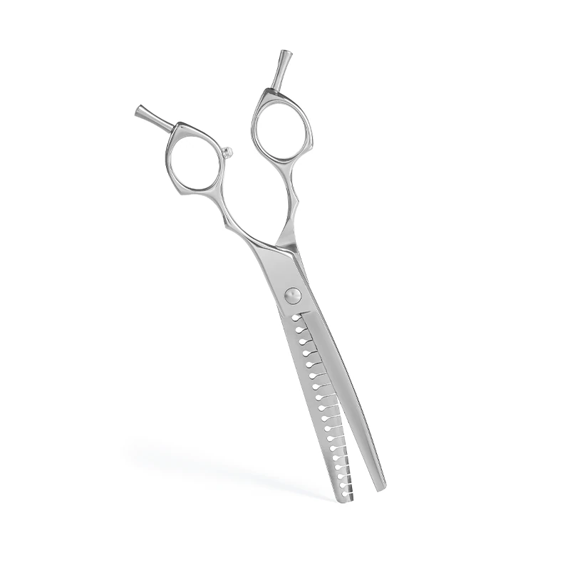 KAM 7 inç 25 Derece Kavisli Double Coat Chunker Pet Kuaför Makası