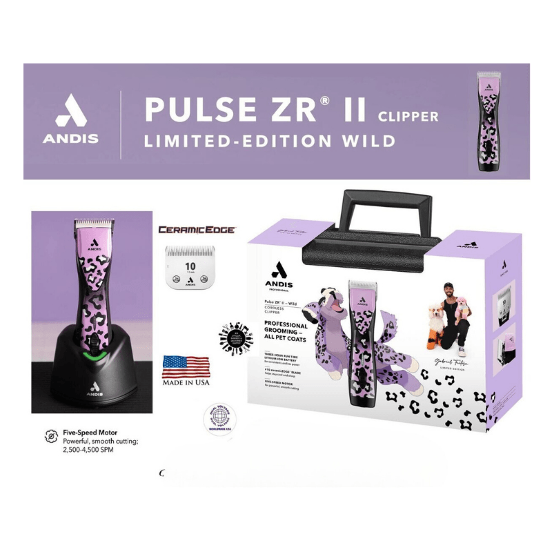 Andis Pulse ZR II Kablosuz Wild (Gabriel Feitosa) Kedi/Köpek Tıraş Makinesi