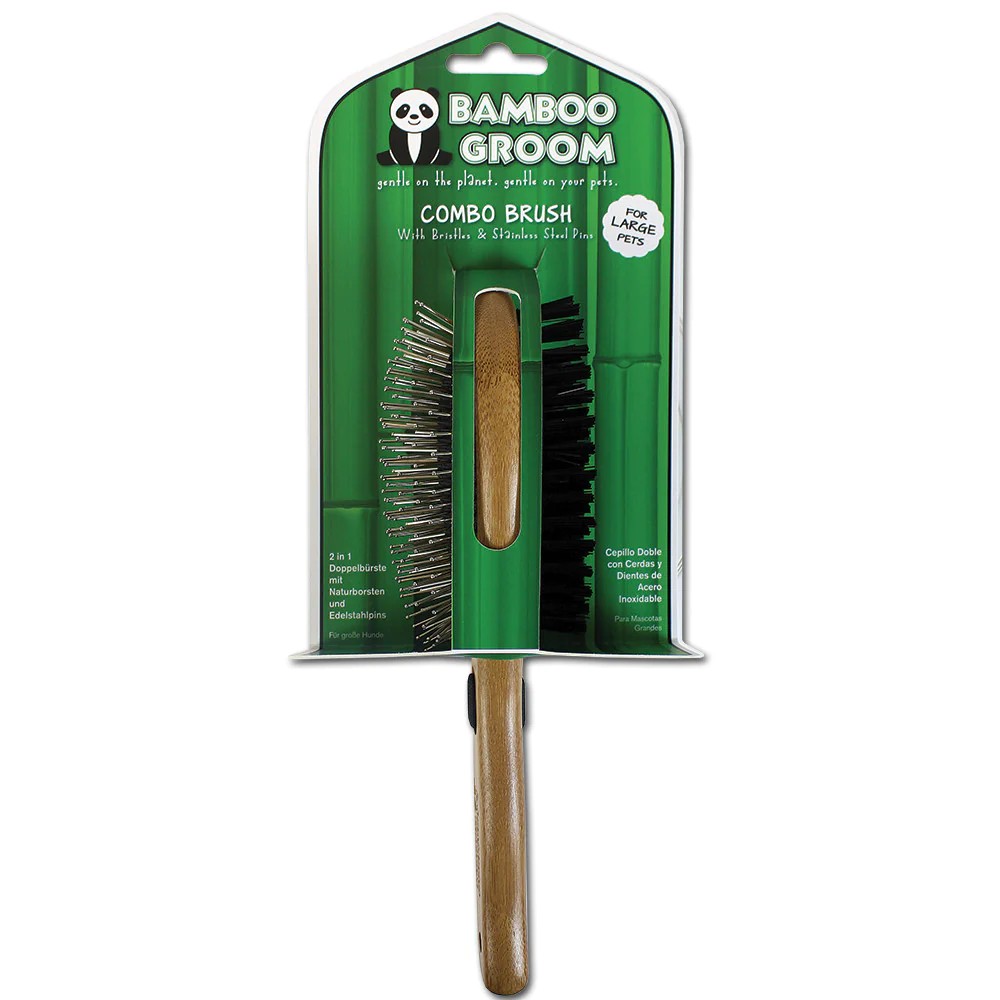 Bamboo Groom Large Çift Taraflı Fırça