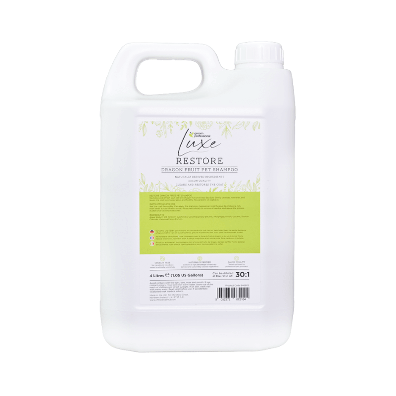 Groom Professional Luxe Ejder Meyveli Tüy Onarıcı Köpek Şampuanı 350 mL 1:30 Konsantre