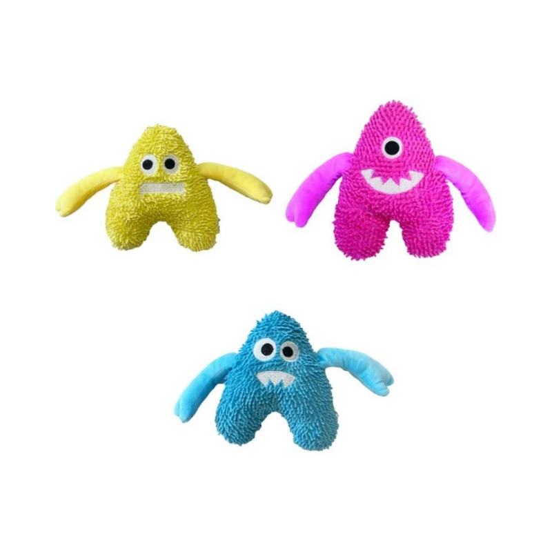 Happy Pet Bobble Monster Mavi Canavar Sesli Peluş Köpek Oyuncağı
