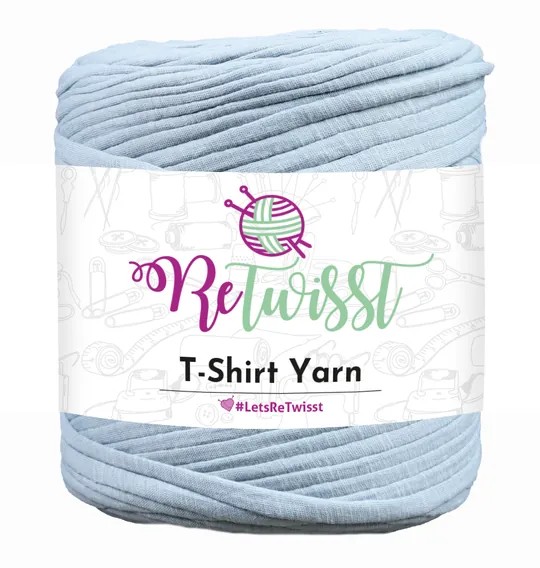 BLUE SHADES | T-SHIRT YARN LARGE SOLID - JAGGED ICE2