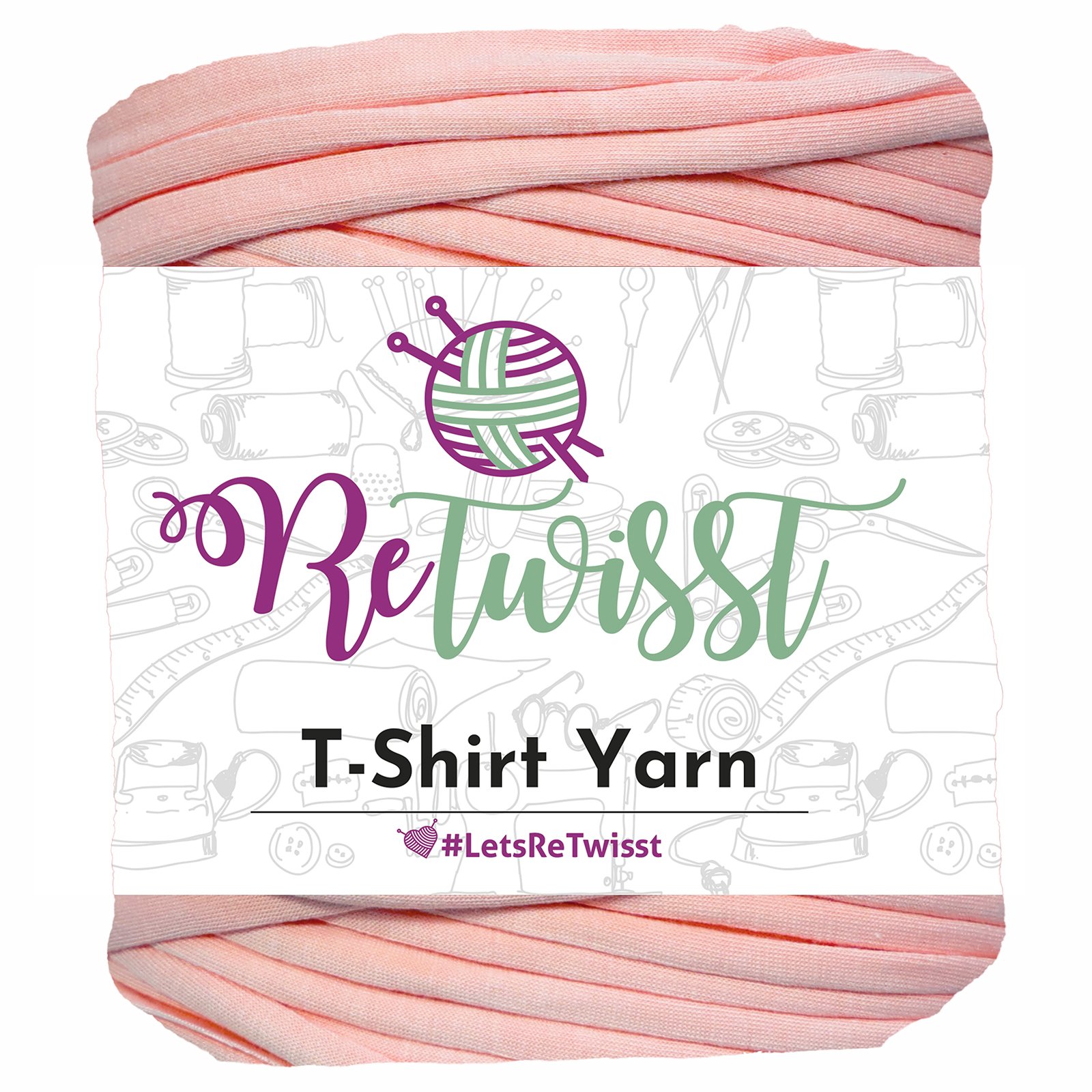 PINK SHADES | T-SHIRT YARN LARGE SOLID - MEDIUM PINK