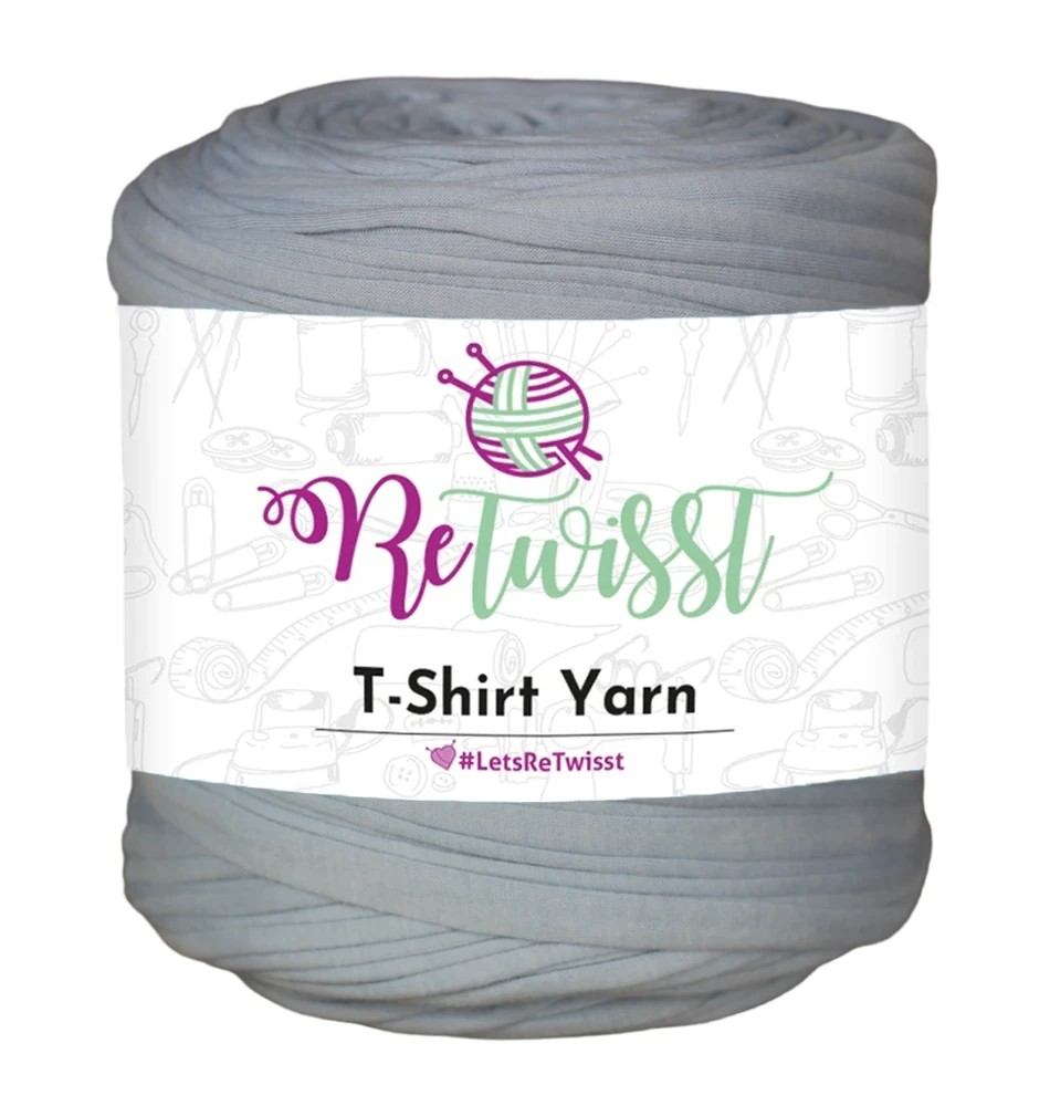 GRAY SHADES | T-SHIRT YARN LARGE SOLID - GREY CHATEAU