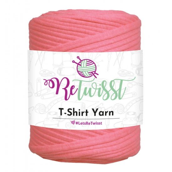 T-SHIRT YARN - MEDIUM SOLID - CONTRAST PINK