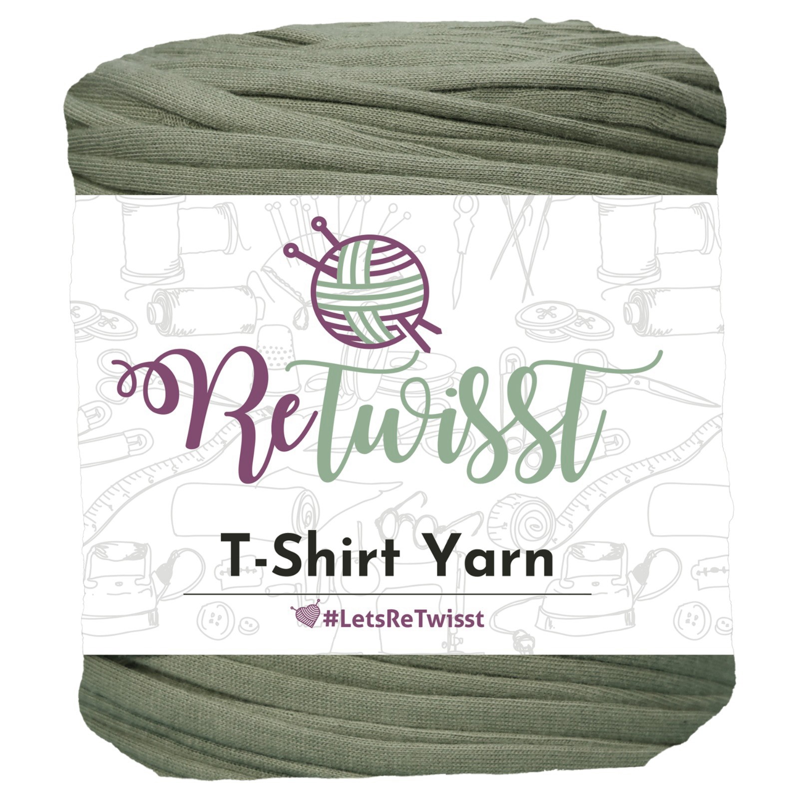 GREEN SHADES | T-SHIRT YARN LARGE SOLID - ASPARAGUS GREEN