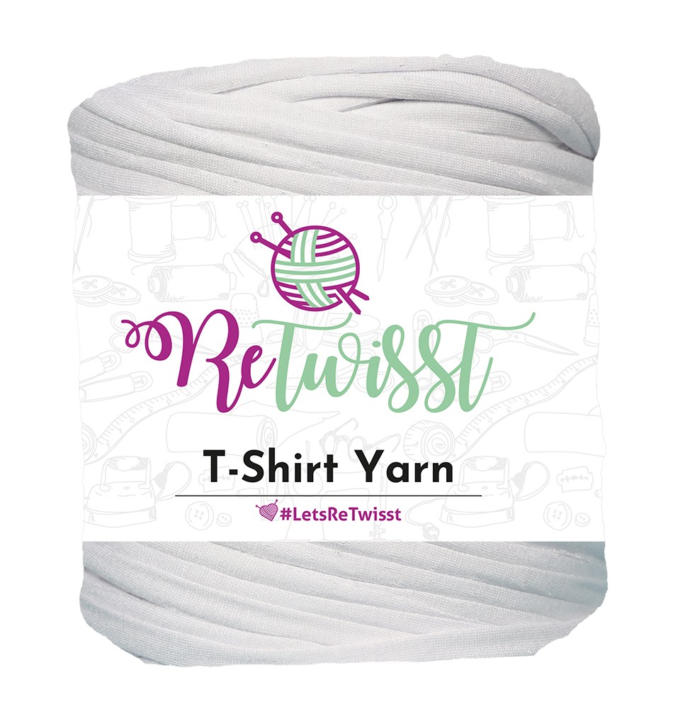 WHITE SHADES | T-SHIRT YARN LARGE SOLID - PORCELAIN