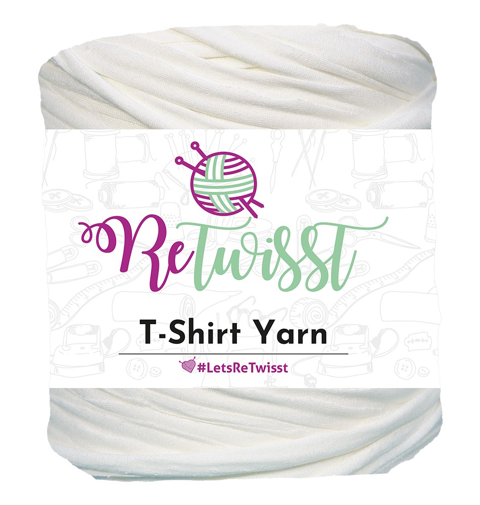 WHITE SHADES | T-SHIRT YARN LARGE SOLID - BABY POWDER