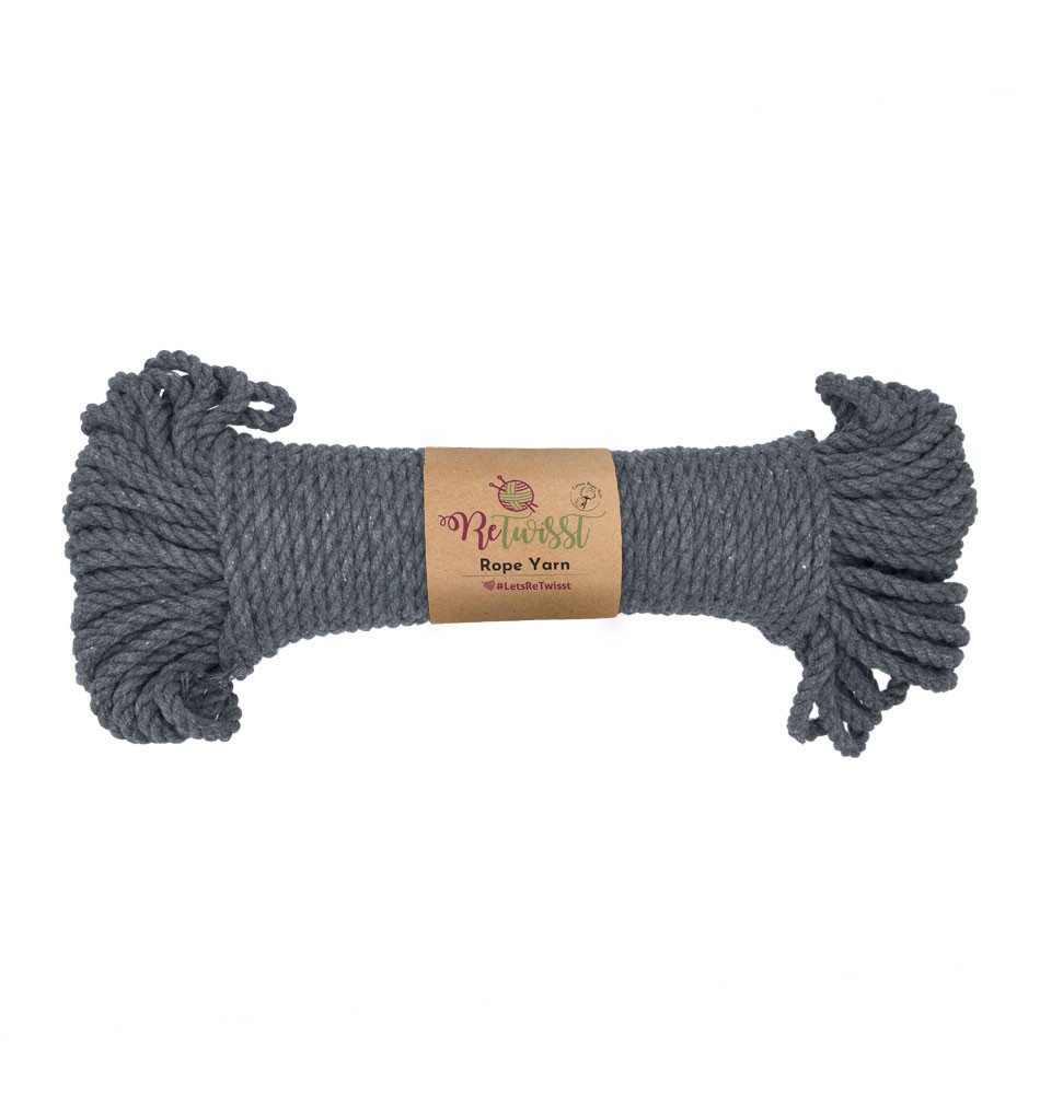 ROPE YARN 5MM - DARK GREY 330GR