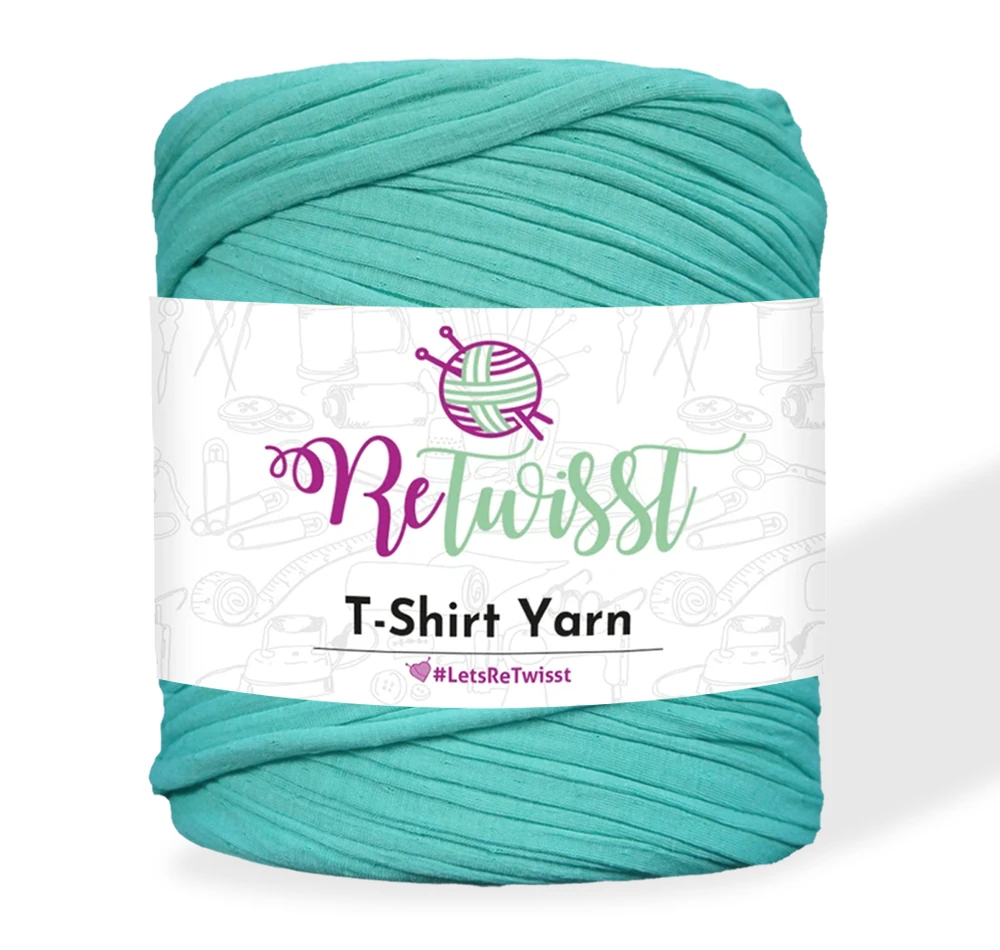 T-SHIRT YARN - LARGE SOLID - MEDIUM TURQUOISE
