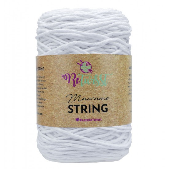  2MM 250G BEBE AZUL CADENA DE MACRAMÉ - BLANCO 250GR