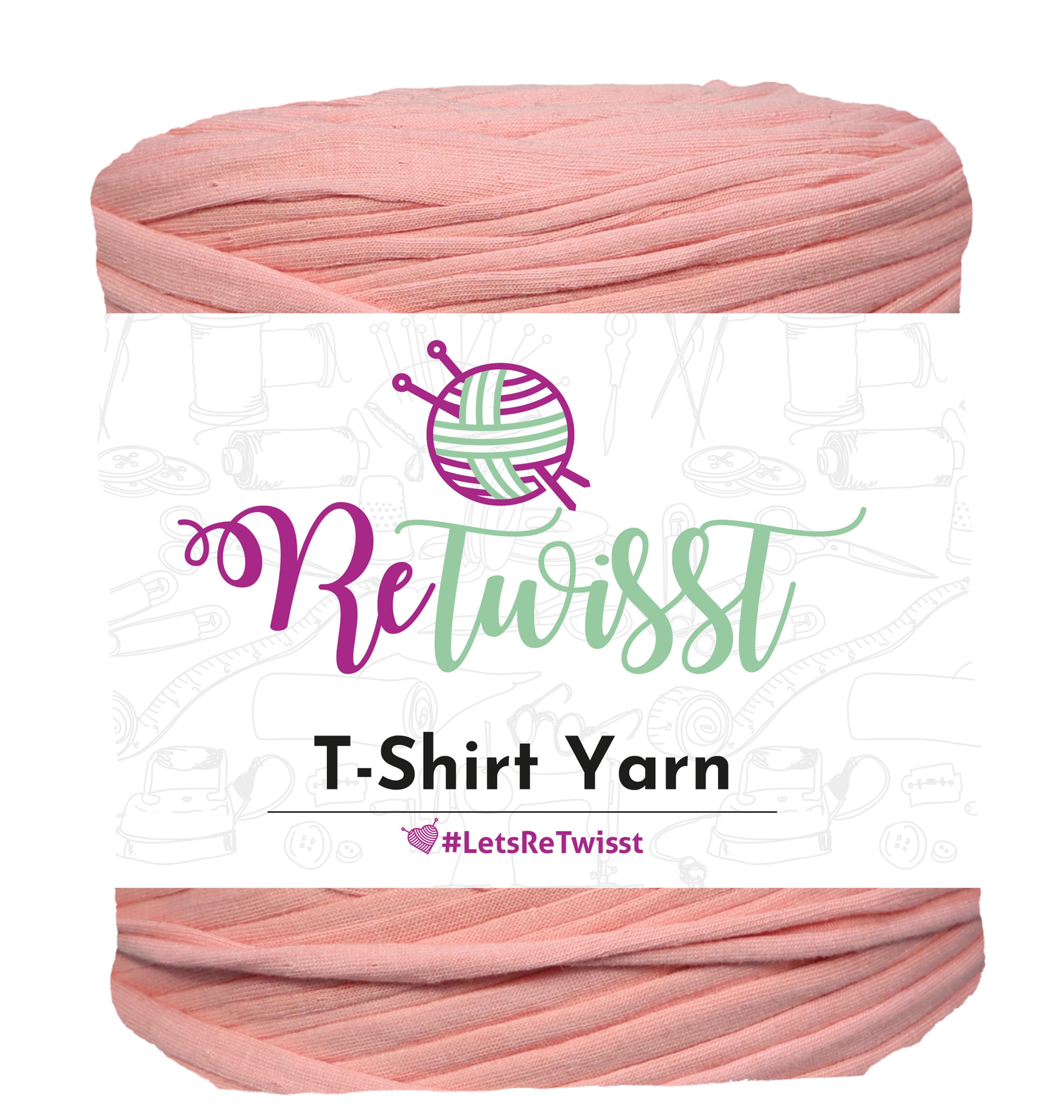 PINK SHADES | T-SHIRT YARN LARGE SOLID - WILD ROSE