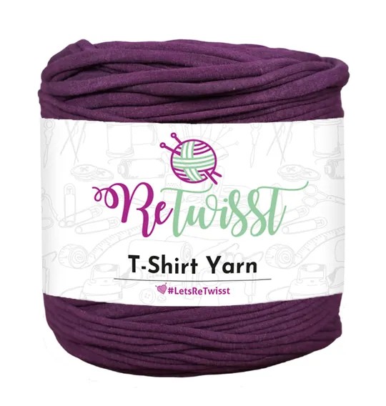 PURPLE SHADES | T-SHIRT YARN LARGE SOLID - DARK VIOLET