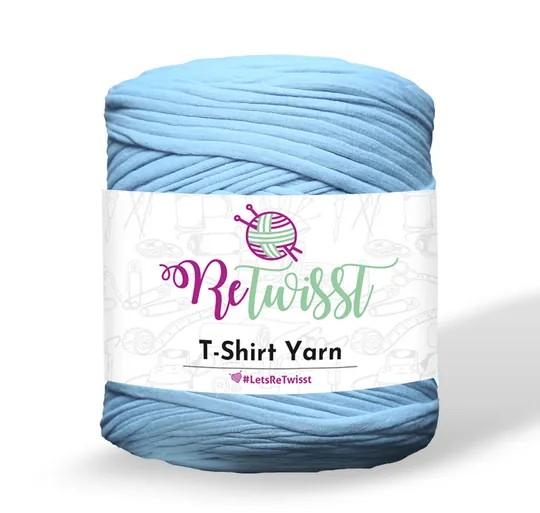 BLUE SHADES | T-SHIRT YARN LARGE SOLID - BABY BLUE