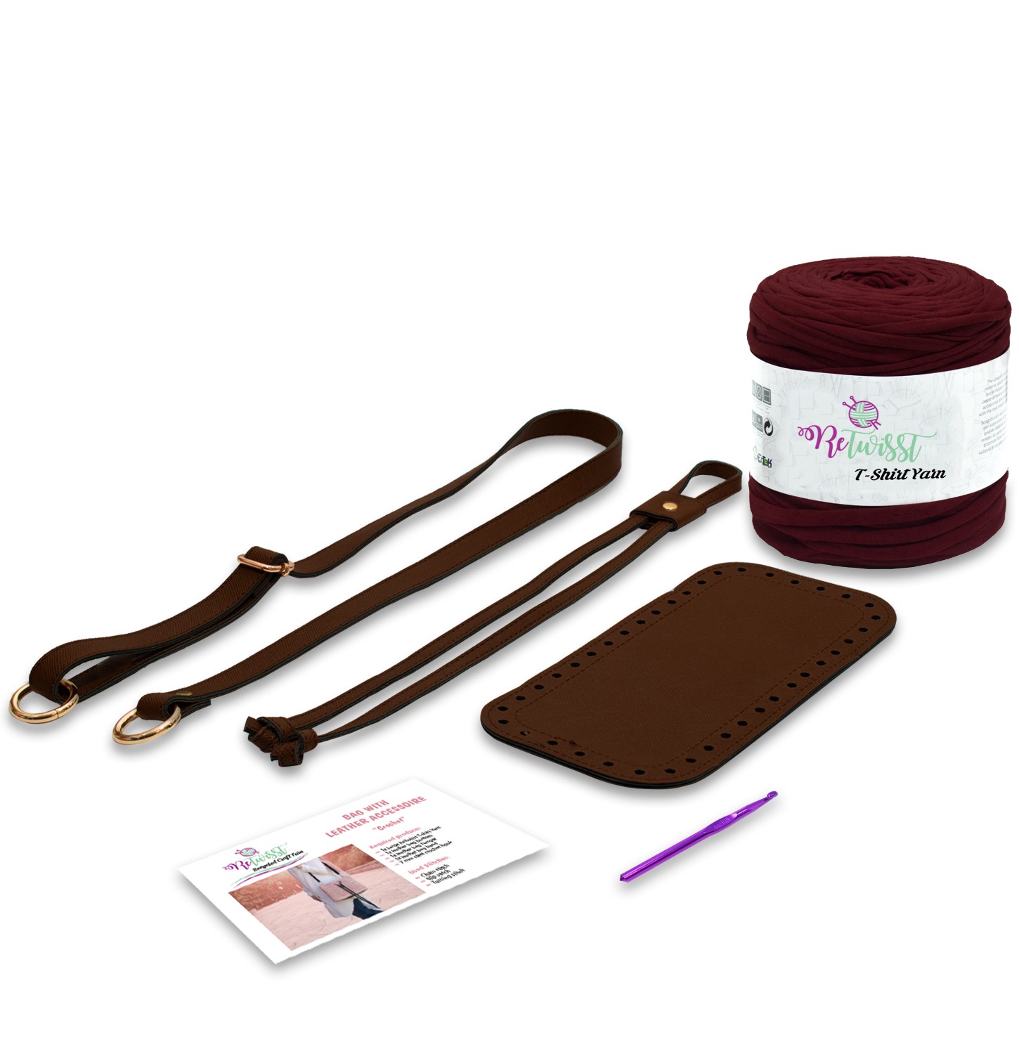 DIY BAGWITH FAUX LEATHER ACCESSOIRES KIT