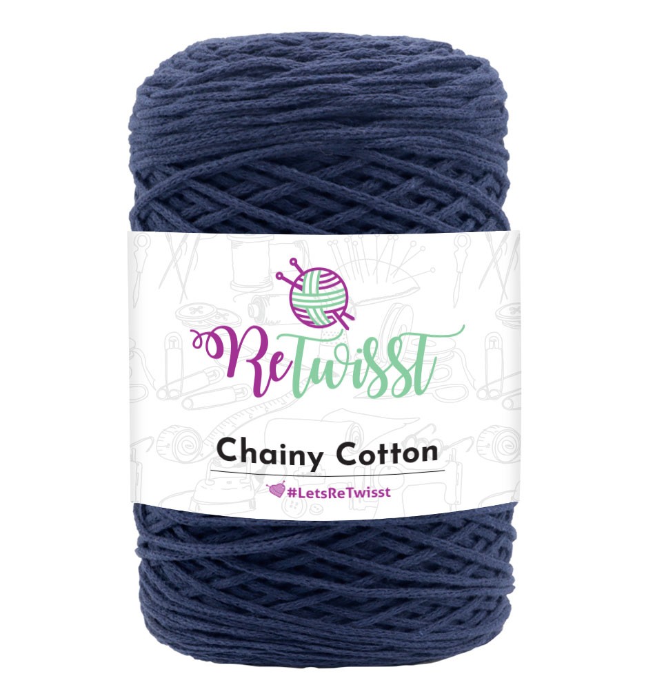 CHAINY COTTON - NAVY BLUE