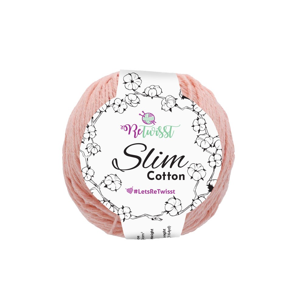 SLIM COTTON - LIGHT PINKISH ORANGE