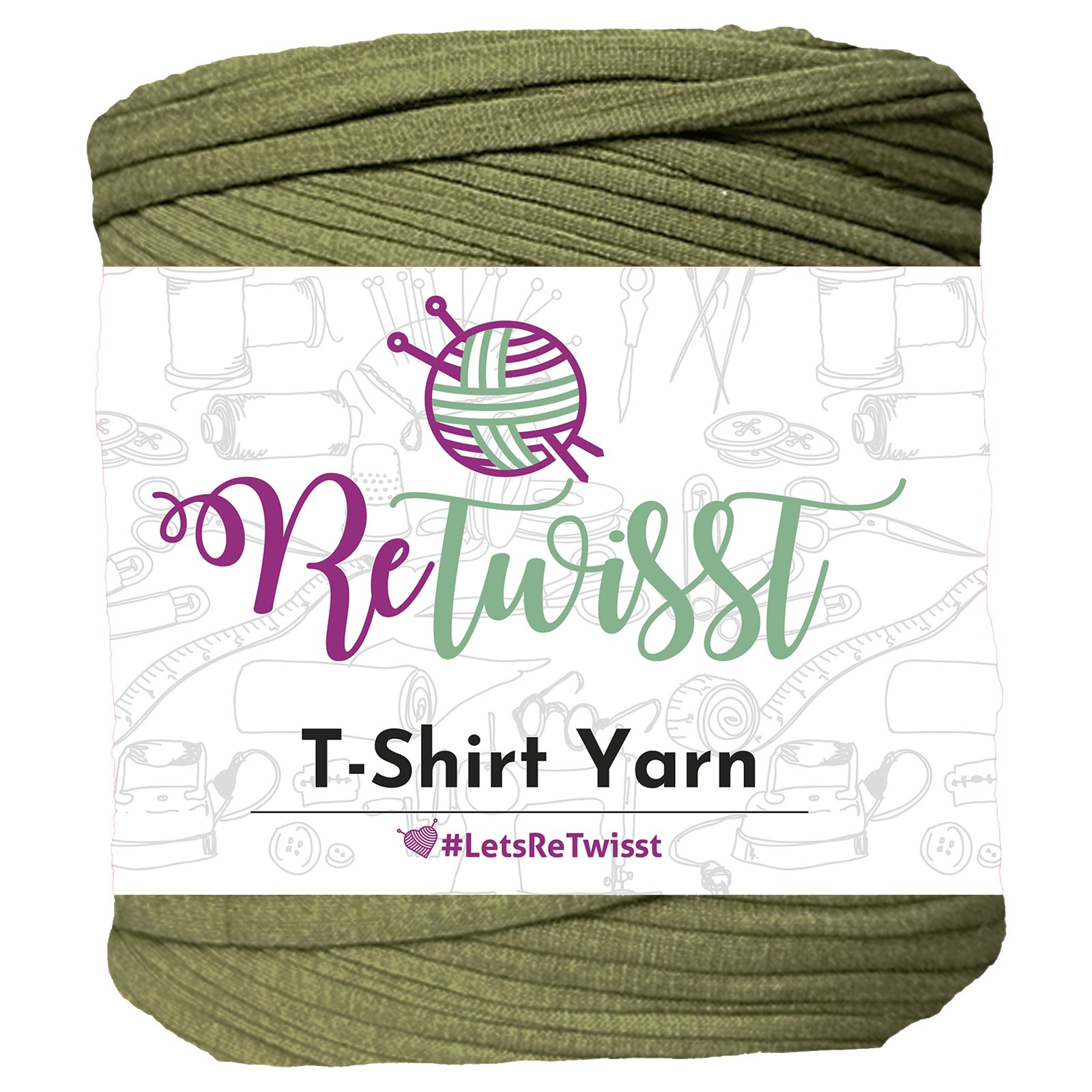 GREEN SHADES | T-SHIRT YARN LARGE SOLID - MOSS