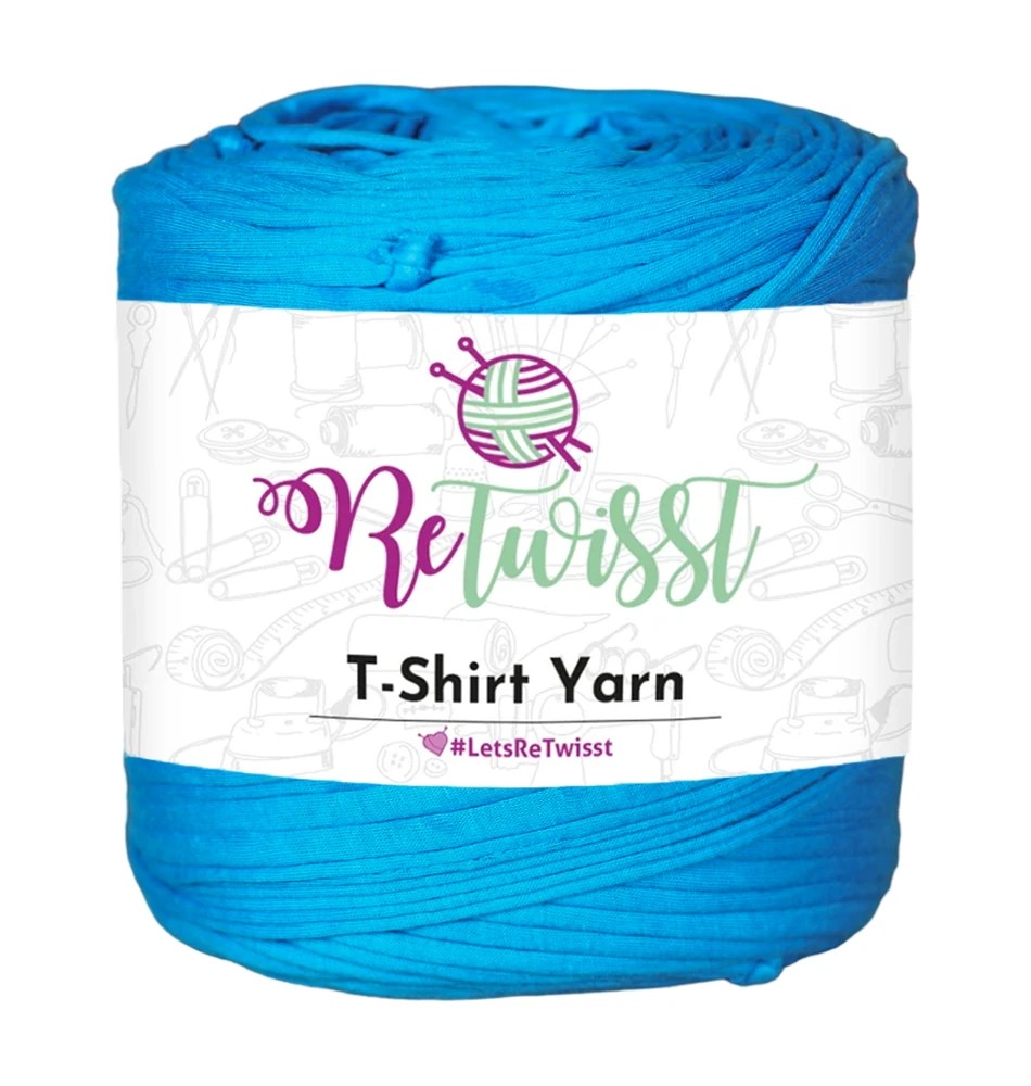 BLUE SHADES | T-SHIRT YARN LARGE SOLID - DEEP SKY BLUE