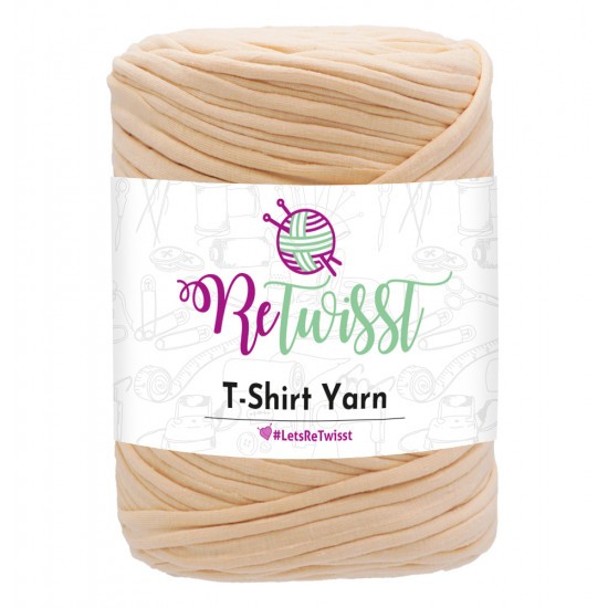 T-SHIRT YARN - MEDIUM SOLID - GOLD SAND
