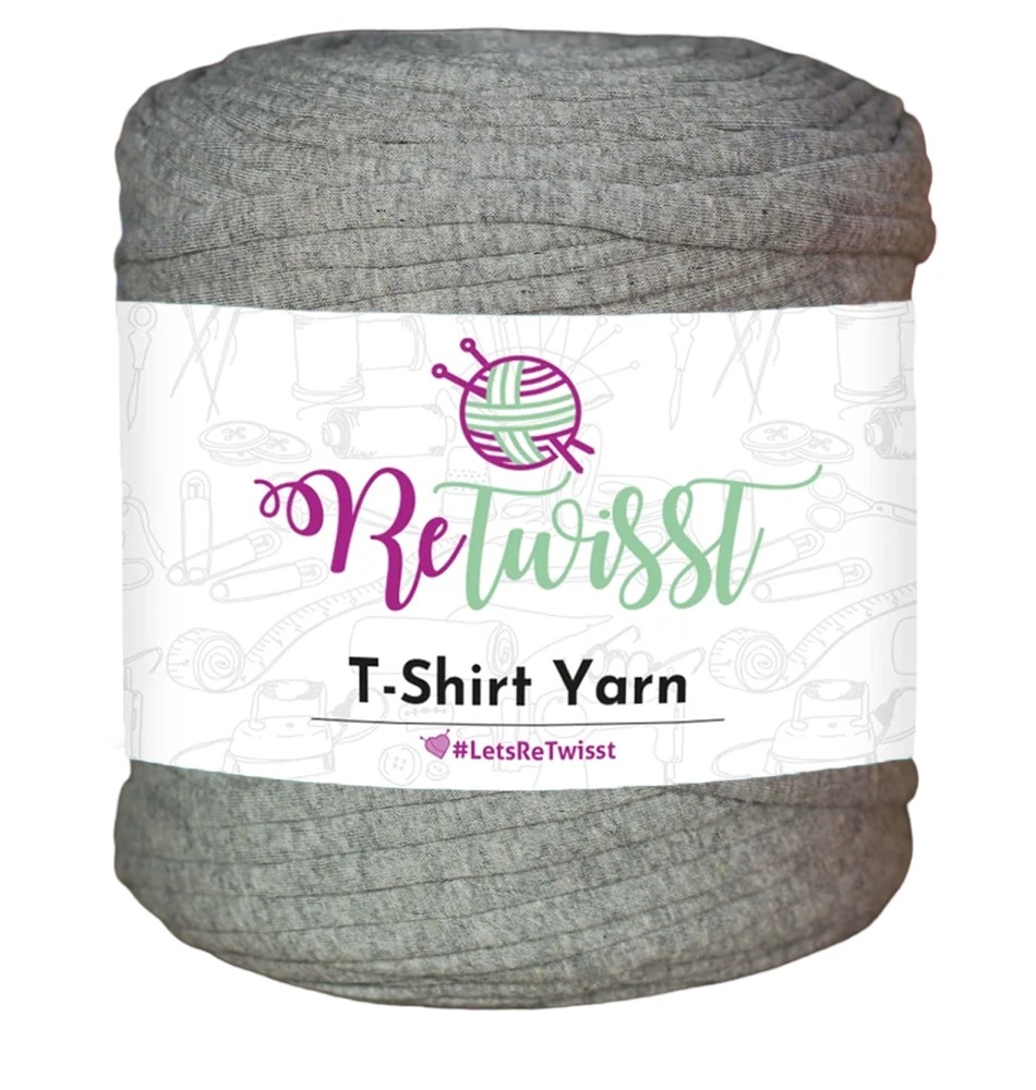 GRAY SHADES | T-SHIRT YARN LARGE SOLID - FOGGY GREY
