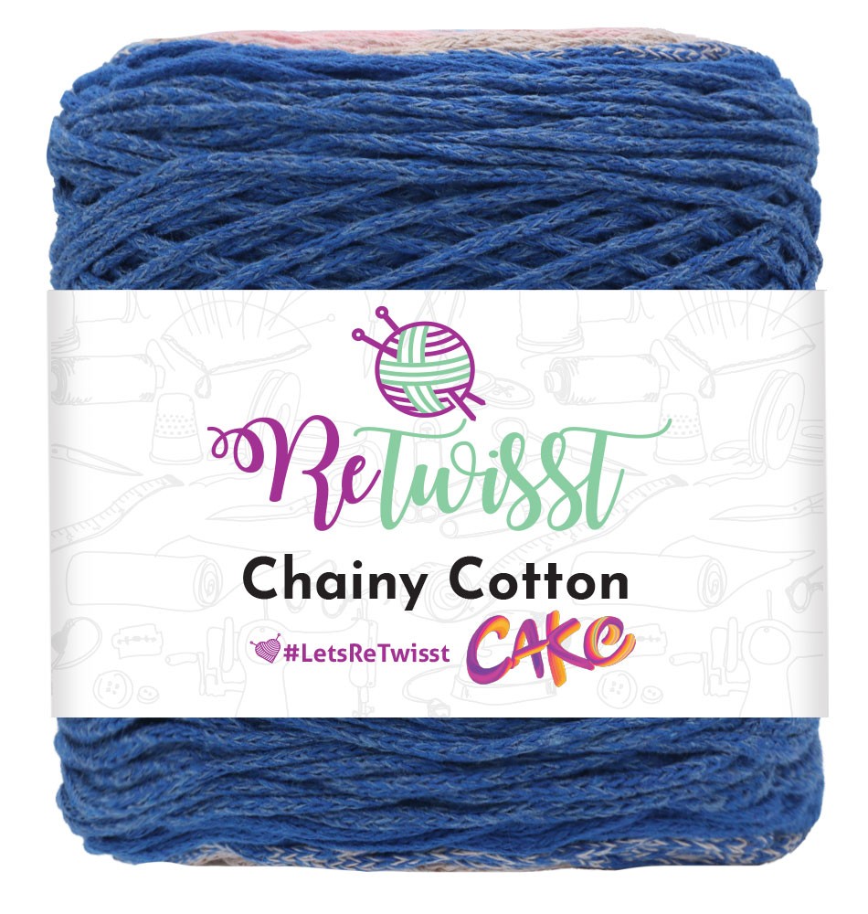 CHAINY COTTON CAKE - COSMOS BLUE