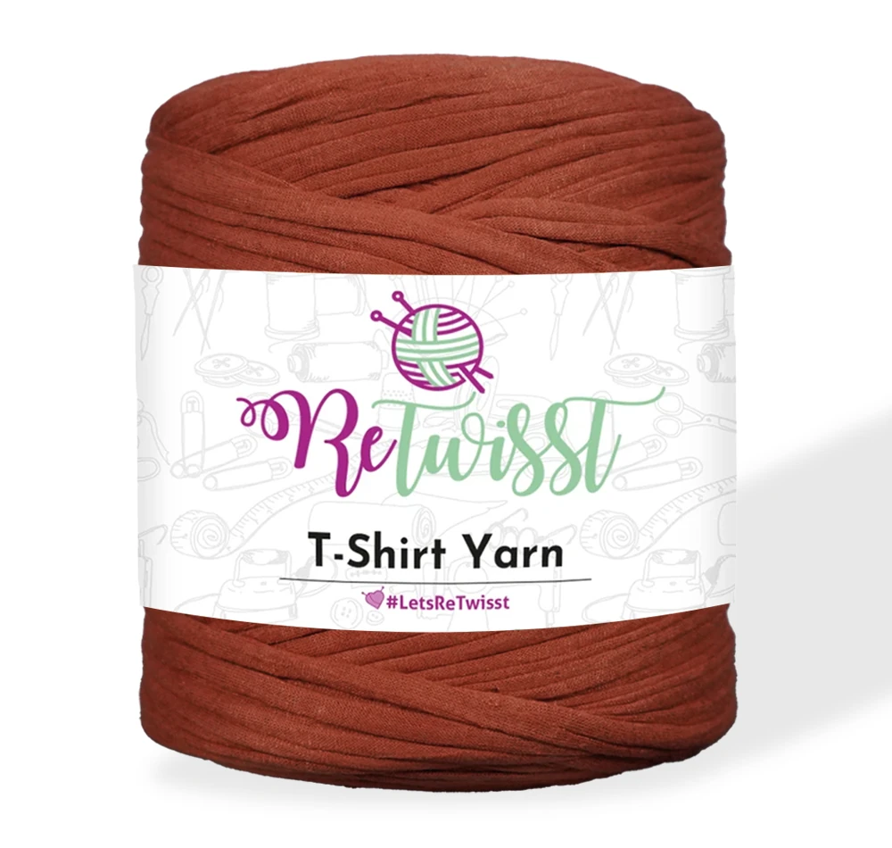 T-SHIRT YARN - LARGE SOLID - BRICK