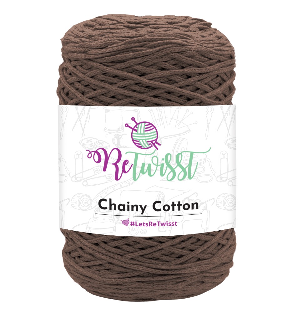 CHAINY COTTON - COFFEE BROWN