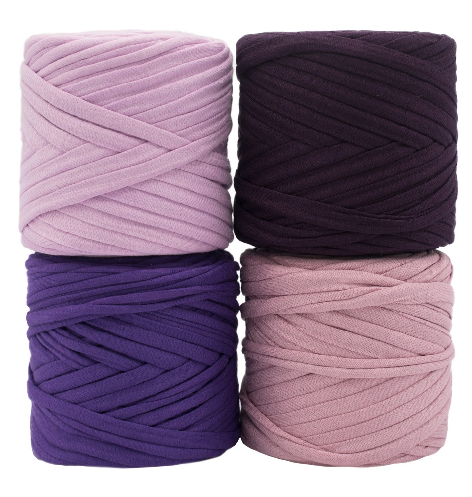 4x MINI T-SHIRT YARN - LILAC SHADES4