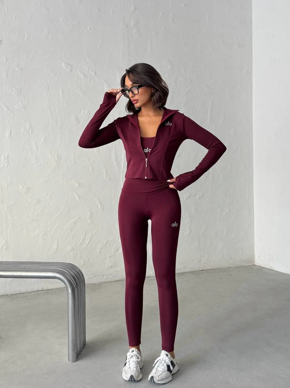 ALO PARMAK GEÇİRMELİ DALGIÇ TAKIM  - BORDO